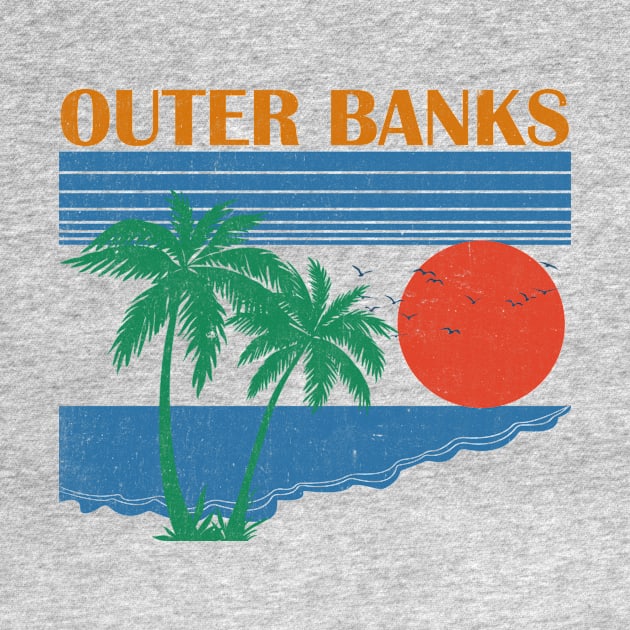 Outer Banks \\ Retro Vintage Design by KianOlsen Art